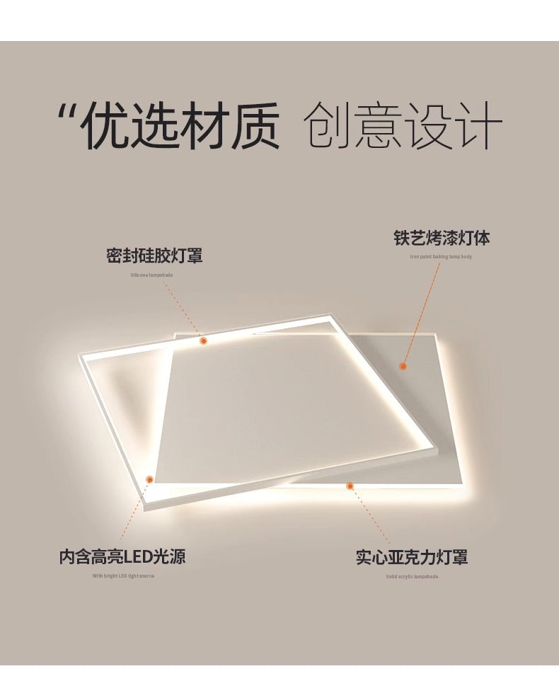 LED Ceiling Bedroom Light Internet Celebrity Light Luxury Living Room Light Simple Modern Elegant Room Study Dining Room Balcony Lighting