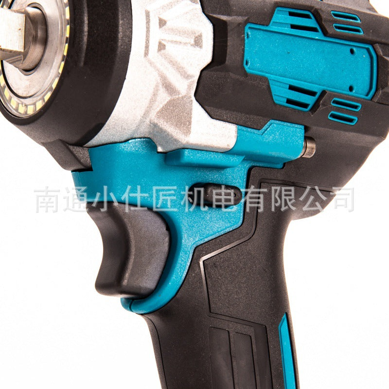 Cross-Border Foreign Trade Shadowless Aperture Lighting Electric Wrench High Torque Portable Lithium Battery Rechargeable Impact Wrench