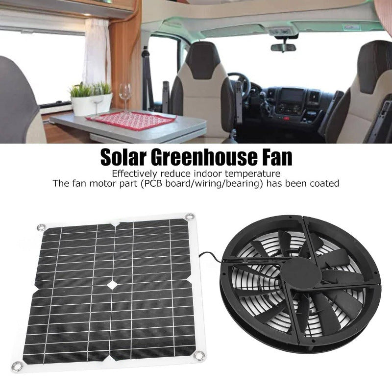Factory Direct Solar Panel Kit Exhaust Fan Solar Photovoltaic Panel Suitable for Outdoor Chicken Coops Greenhouses Warehouses