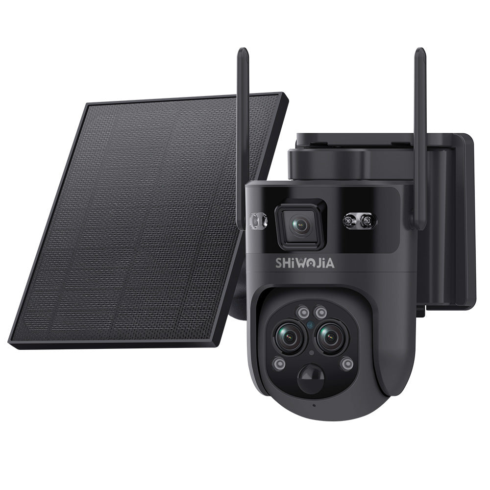 Exclusive Supply3Lens Hybrid Zoom15Double Waterproof Solar Camera6MP High Definition Wireless Multi-Zone