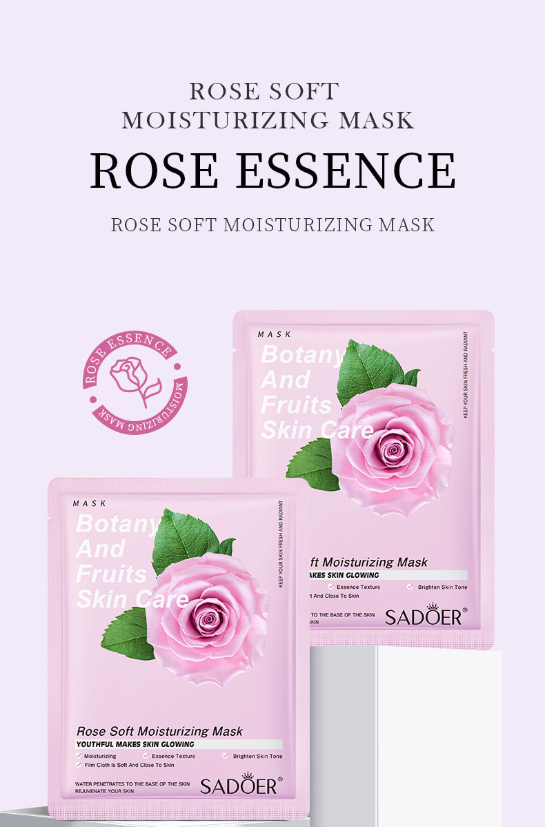 Fruit Mask SADOER Avocado Rose Hydrating Moisturizing Tablets Cross-border Foreign Trade Skincare Wholesale
