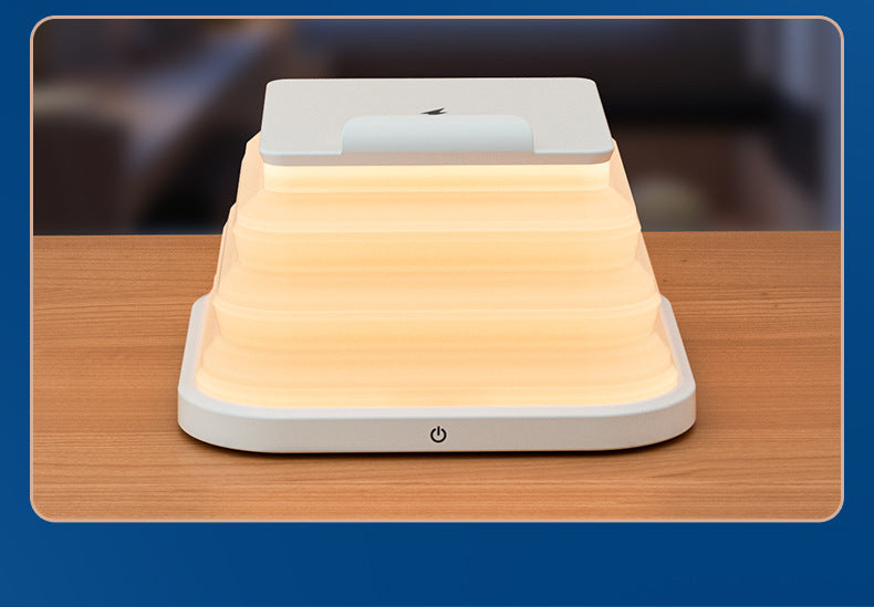 Source manufacturer eye protection reading night light15W Mobile Phone Wireless Charging Table Lamp Folding Gift Atmosphere Lamp Wholesale