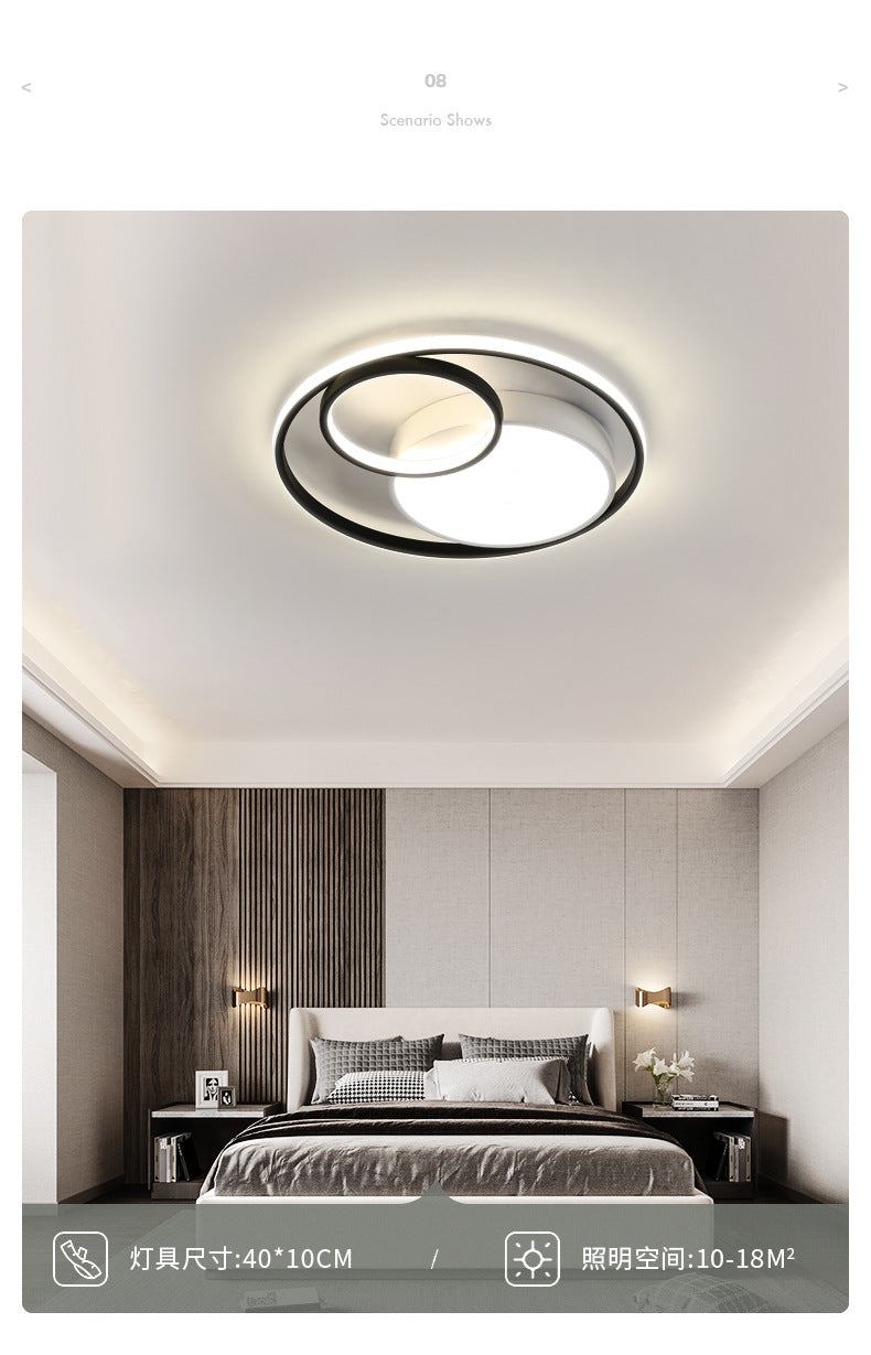 Simple Round Bedroom Light LED Ceiling Lamp Modern Home Warm Restaurant Nordic Creative Personality Room Lighting
