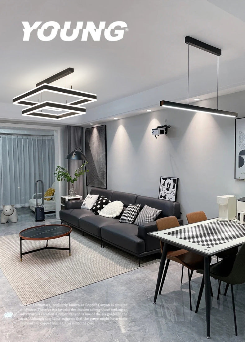 Chandelier for Living Room with High-End Feel, Main Light for Hall, Modern Minimalist Bedroom Light, Dining Room Light, Creative and Unique Design led Bar Counter Lamp