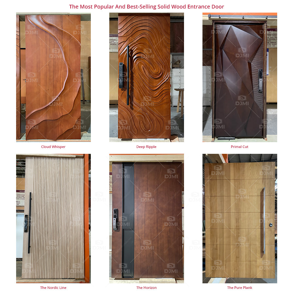 China Top Manufacturer Custom High Quality Main Steel Pivot External Security Doors for House Metal Front Entry Exterior Door