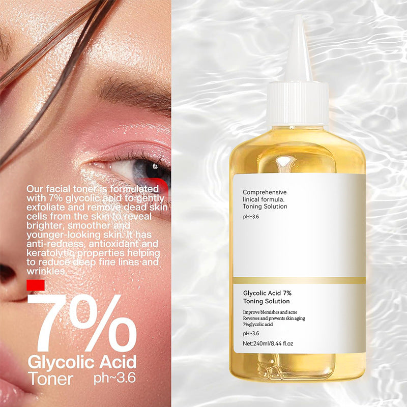 Exclusive for 7%Glycolic Acid Lotion Glycolic acid toner Fruit Acid Exfoliating Skincare