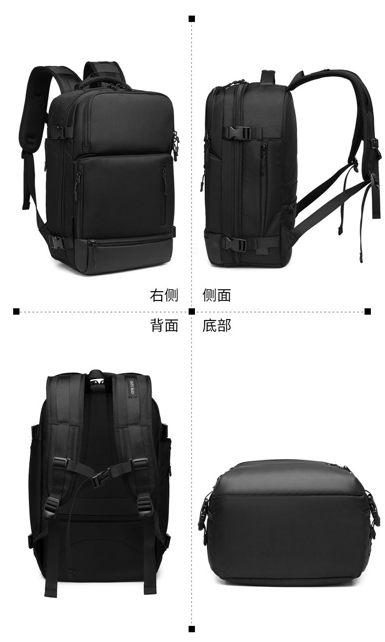 OZUKO Men's Backpack1715-inch Laptop Bag Business Travel Large Capacity Waterproof Commuting Sports Backpack