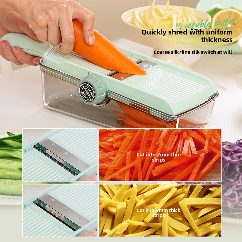 Home Kitchen Shredding and Slicing Machine Lemon Dicing and Slicing Vegetable Cutter Potato Grater Multi-Functional Vegetable Slicer