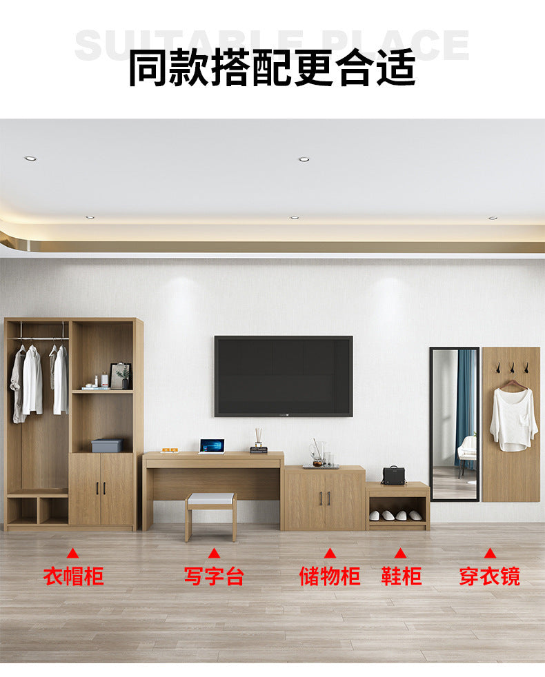 Hotel Bed Hotel Furniture Standard Room Full Set B&B Express Hotel Apartment Single and Double Bed B&B Guest Room Special Bed