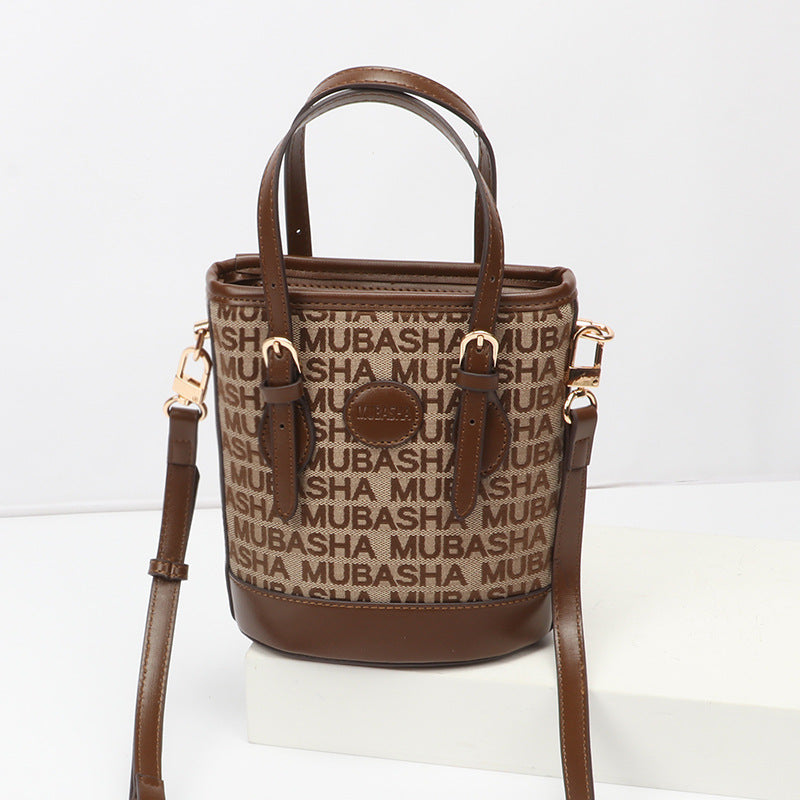 Women's Bag New Trendy Fashion Casual Vintage Bucket Bag Retro Handbag Unique Stylish Crossbody Bag