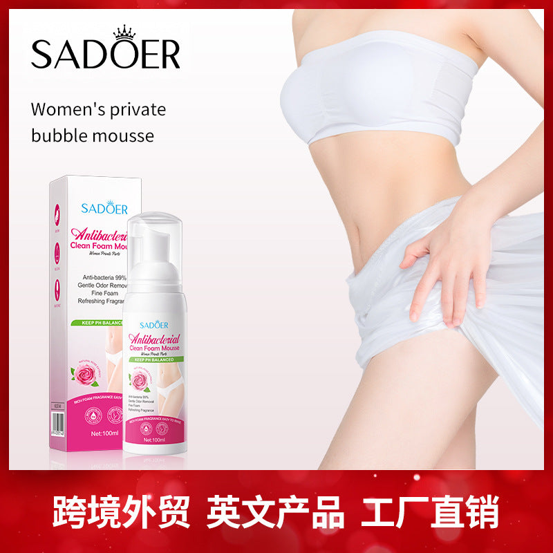 Women's Personal Care Bubble Mousse SADOER Antibacterial, gentle cleaning, non-irritating, cross-border foreign trade wholesale