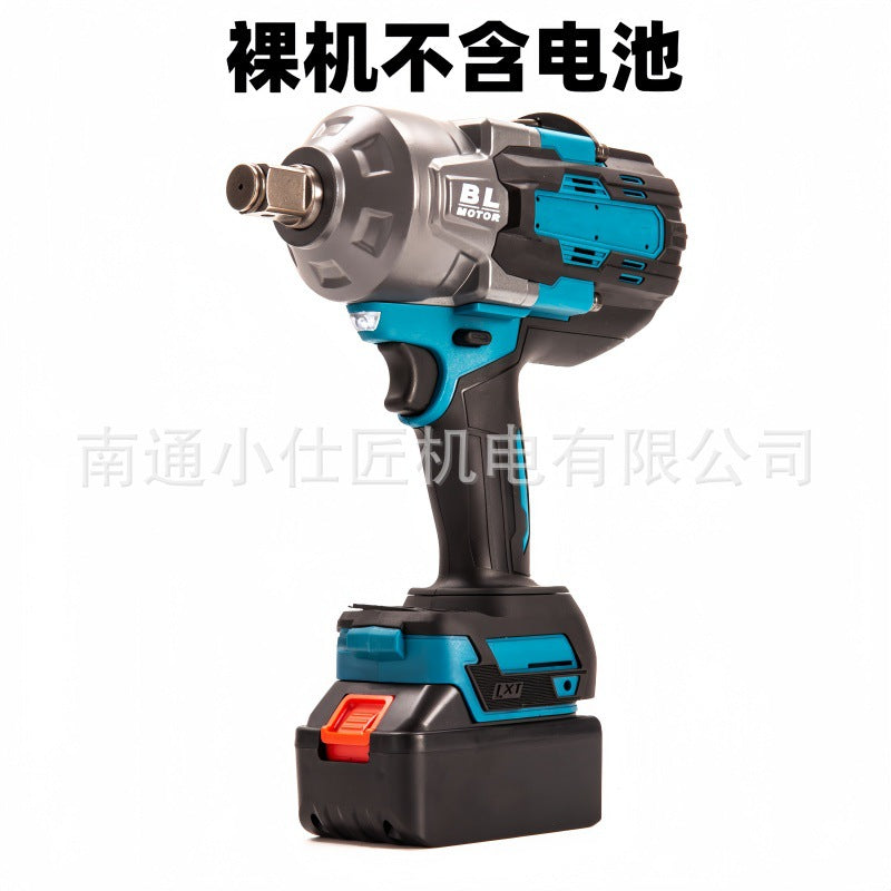 Manufacturer Supply Rechargeable Lithium Battery Wrench Cross-Border Trade High Torque Portable Impact Wrench Auto Repair Air Gun