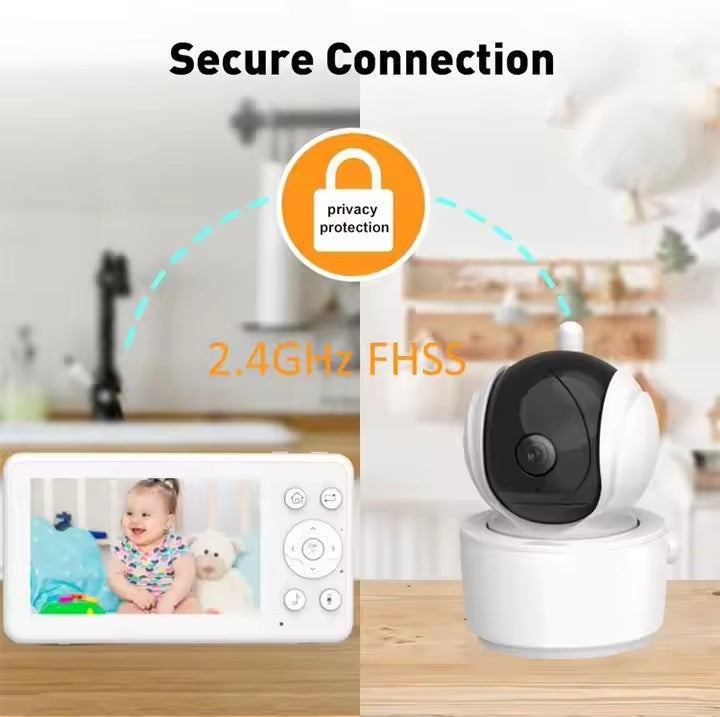 New High Definition Night Vision Graffiti WIFI Baby Monitor4.5Large Screen Multi-Functional Surveillance Camera
