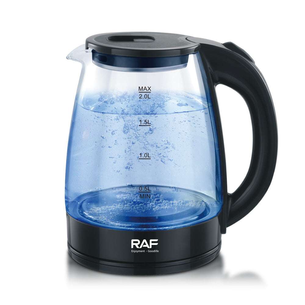 RAF European Standard Glass Electric Kettle Household Electric Kettle Automatic Power-off Kettle Health Care Wholesale R.7201