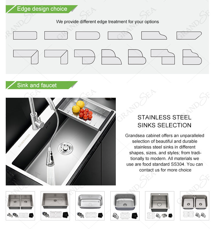Ready to Assemble Luxury Kitchen Cabinet Modern Kitchen Cabinet Kitchen Furniture Set