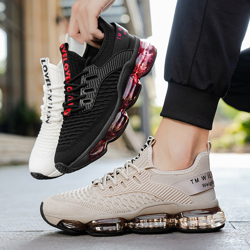 Men's Shoes New Large Size Breathable Mesh Shoes Men's Trendy Casual Versatile Thick-Soled Sneakers Fashion Dad Shoes