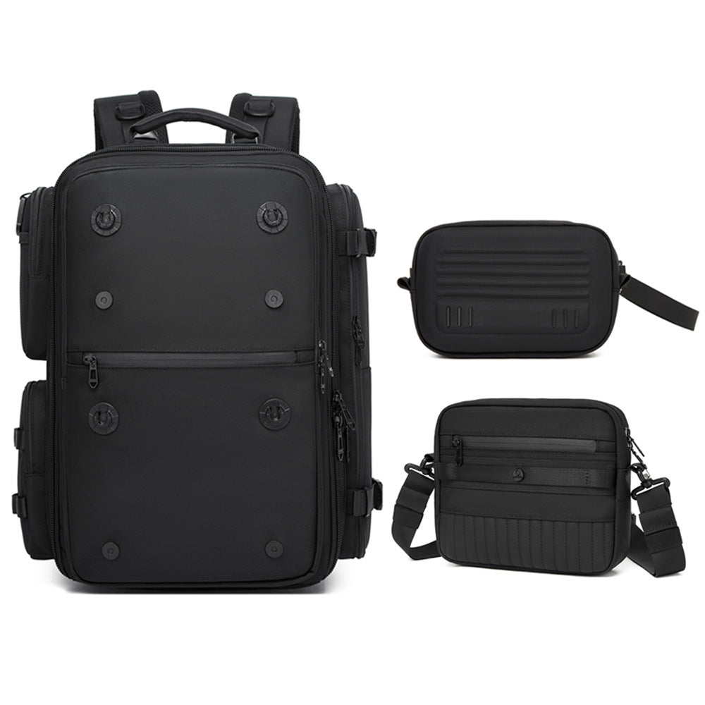 OZUKO Multifunctional Backpack Men's Large Capacity Backpack 3-in-1 detachable outdoor sports travel bag