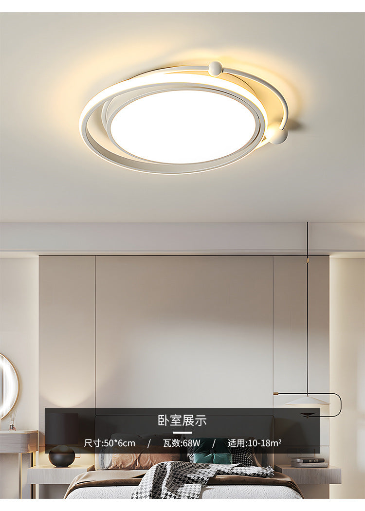 Master bedroom lamp ceiling lamp round room lamp simple modern home use led Nordic Style Study Lamp Cozy and Romantic