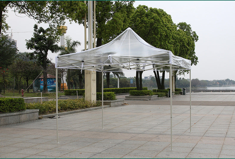 Plastic Tarp Sunroom Tent Simple Fully Transparent Sunshade Insulation Canopy Outdoor Courtyard Sunbathing Folding Rain Shelter