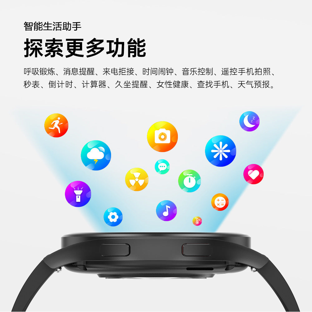 ge30Smart Watch amoled Round Screen Bluetooth Call Heart Rate Blood Pressure Blood Pressure HRV Smart Watch hband