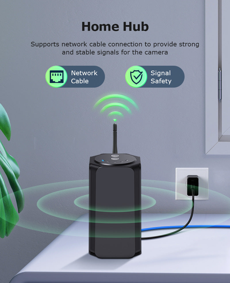 WiFi Base Station Camera Outdoor Solar Camera One-to-Four Home Use WiFi Battery Camera Set