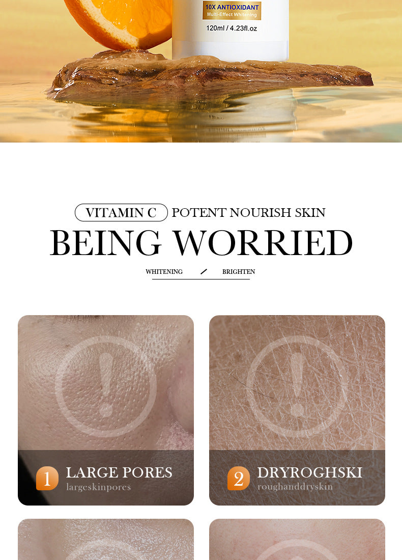 All English Vitamins C Whitening Skin Care Set BIOAOUA Cleansing and Moisturizing Five-Piece Set  Wholesale