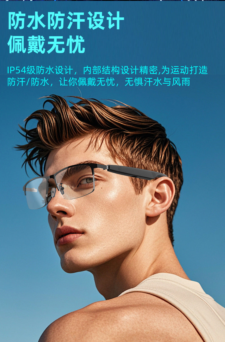 AI Bluetooth Smart Glasses Anti-Blue Light Translation in Hundreds of Languages Make Calls Listen to Music Wholesale