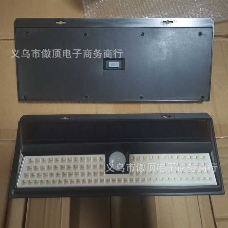 Outdoor Solar Street Light Garden Light Household Sensor Light Outdoor Waterproof Wall Light Garage Light118led Lamp