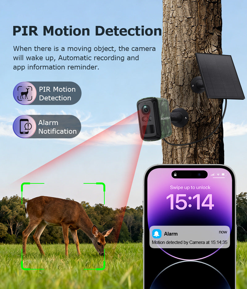 Exclusive Supply4G Solar Camera Outdoor Camouflage Battery Camera3MP High Definition Full Color Night Vision Surveillance