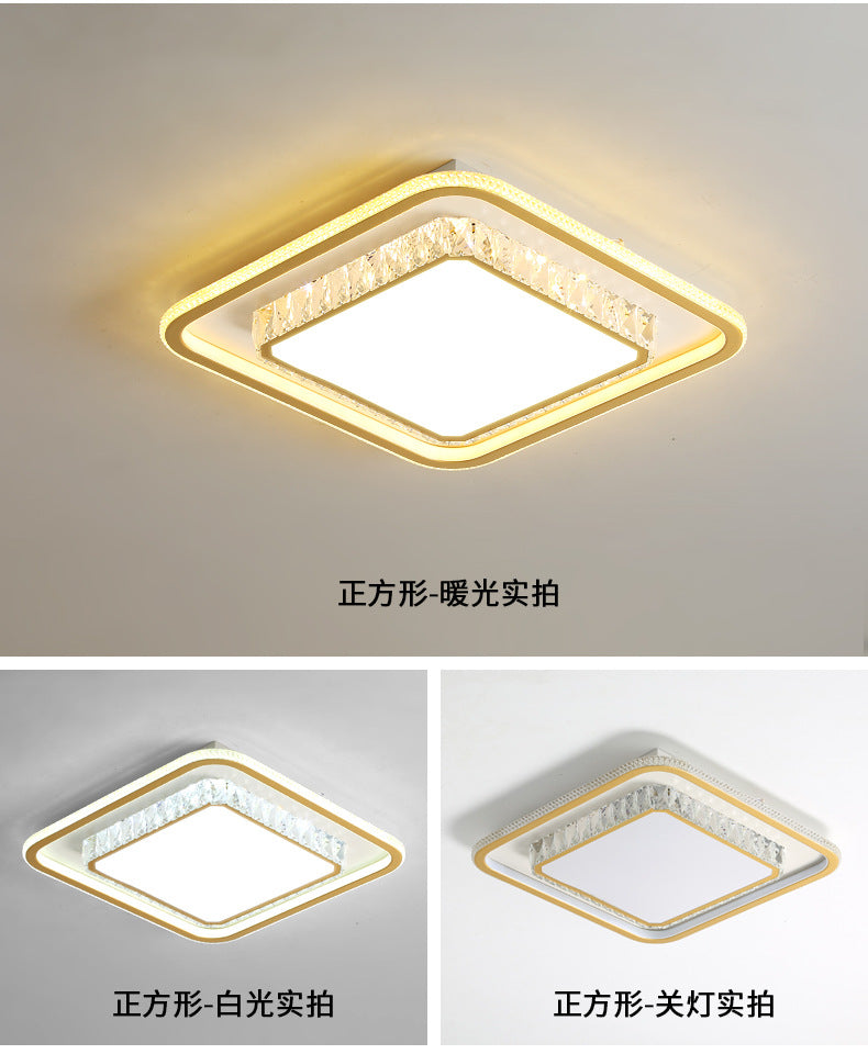 2025New Year's New Lamps Living Room Lamps Modern Simple Atmosphere Ceiling Lamps Light Luxury Crystal Lamps Restaurant Lamps Bedroom Lamps