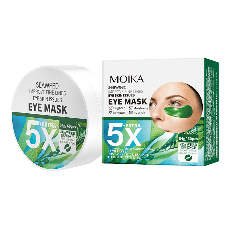 MOIKA Full Seaweed Fine Line Reducing Eye Mask Wholesale Eye Care Export Firming Boswellic Acid Anti-Wrinkle