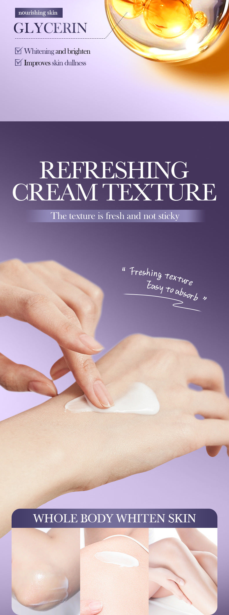 All English Vitamins C Translucent Body Lotion SADOER Moisturizing Body Lotion  Wholesale