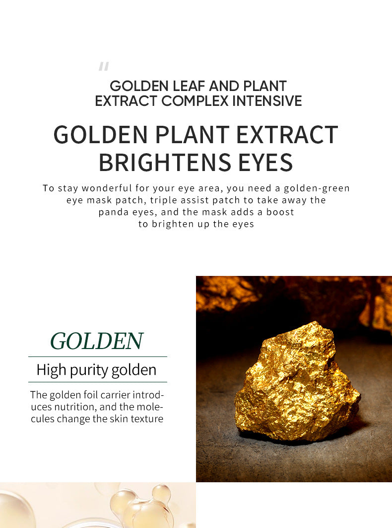 Full English Eye Mask ZOZU Golden Avocado Moisturizing and Hydrating   foreign trade skincare products live wholesale