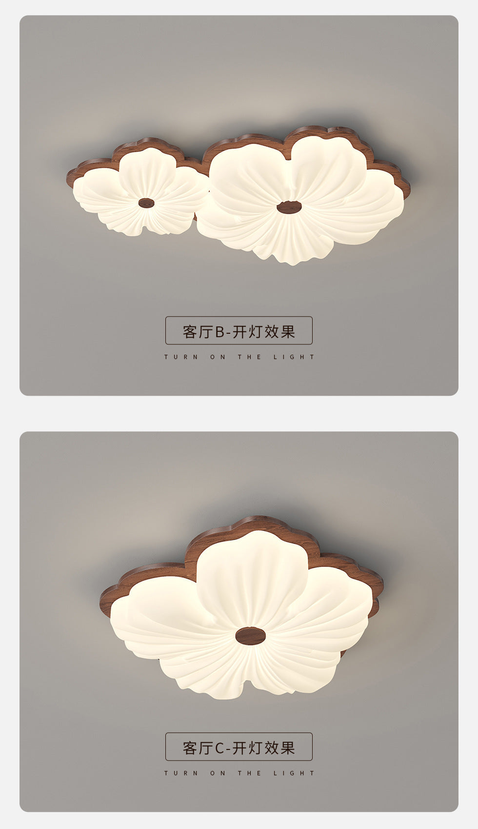 Vintage Cream Style Ceiling Light led Full Spectrum Eye Protection Walnut Wood Living Room Lamp Atmospheric Room Bedroom Lamp