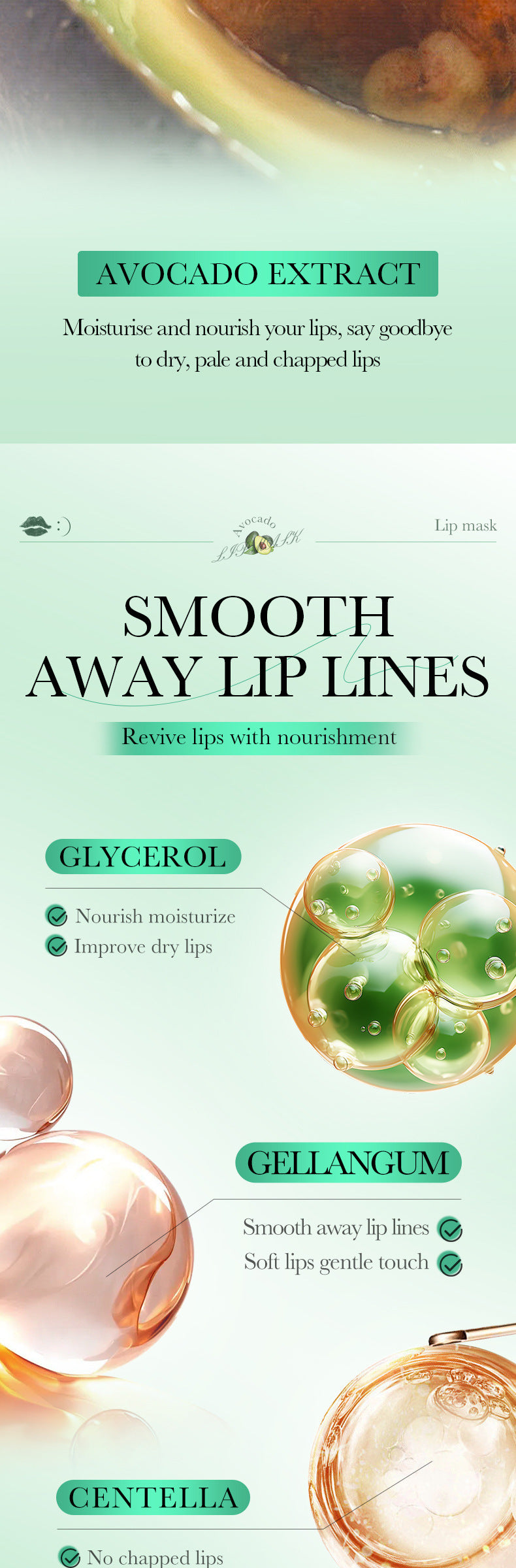 Plant and Fruit Lip Mask Series FAYANKOU Moisturizing Anti-Chap Hydrating Lip Patches Cross-Border Wholesale