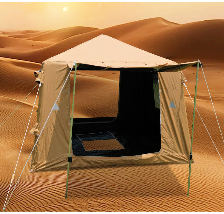 Wholesale Inflatable Tent from Source Factory Middle East Saudi Arabia Tent Black Coating Sunproof Rainproof Automatic Quick Open3*