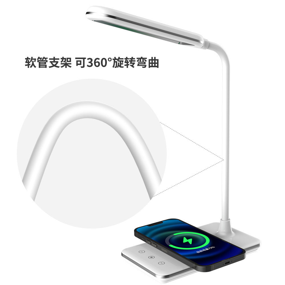 Wireless Charging Eye Protection Desk Lamp Folding Anti-Blue Light Touch Dimming LED Reading dormitory reading lamp student study