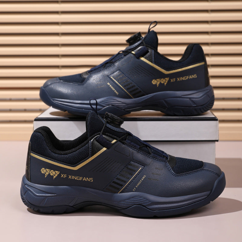 New Large Size Breathable Cushioning Anti-Slip Sneakers Table Tennis Shoes Low-Top Men's Professional Training Badminton Shoes