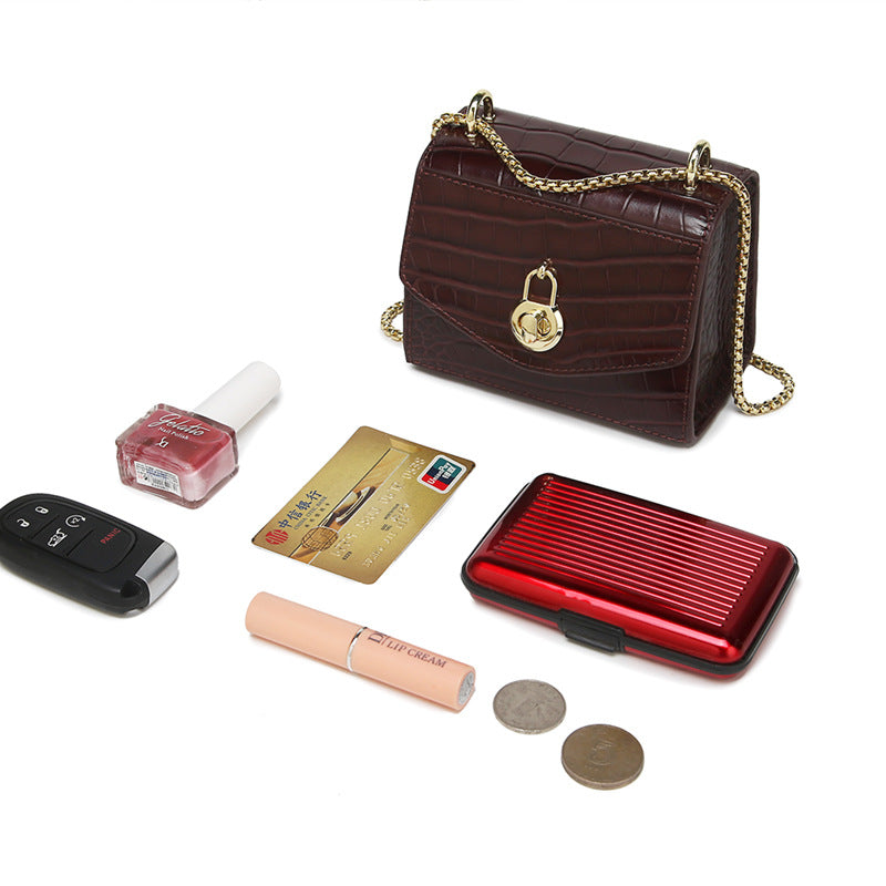 New Trendy Fashion Small Square Bag Retro Chic Single Shoulder Women's Bag Unique Niche Fresh Crossbody Women's Bag