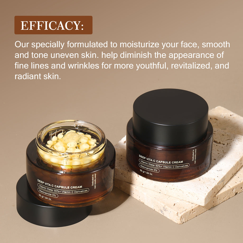 All VC Facial Capsule Cream Wrinkle Smoothing Anti-Wrinkle Essence Cream Hydrating Moisturizing Universal Face Cream
