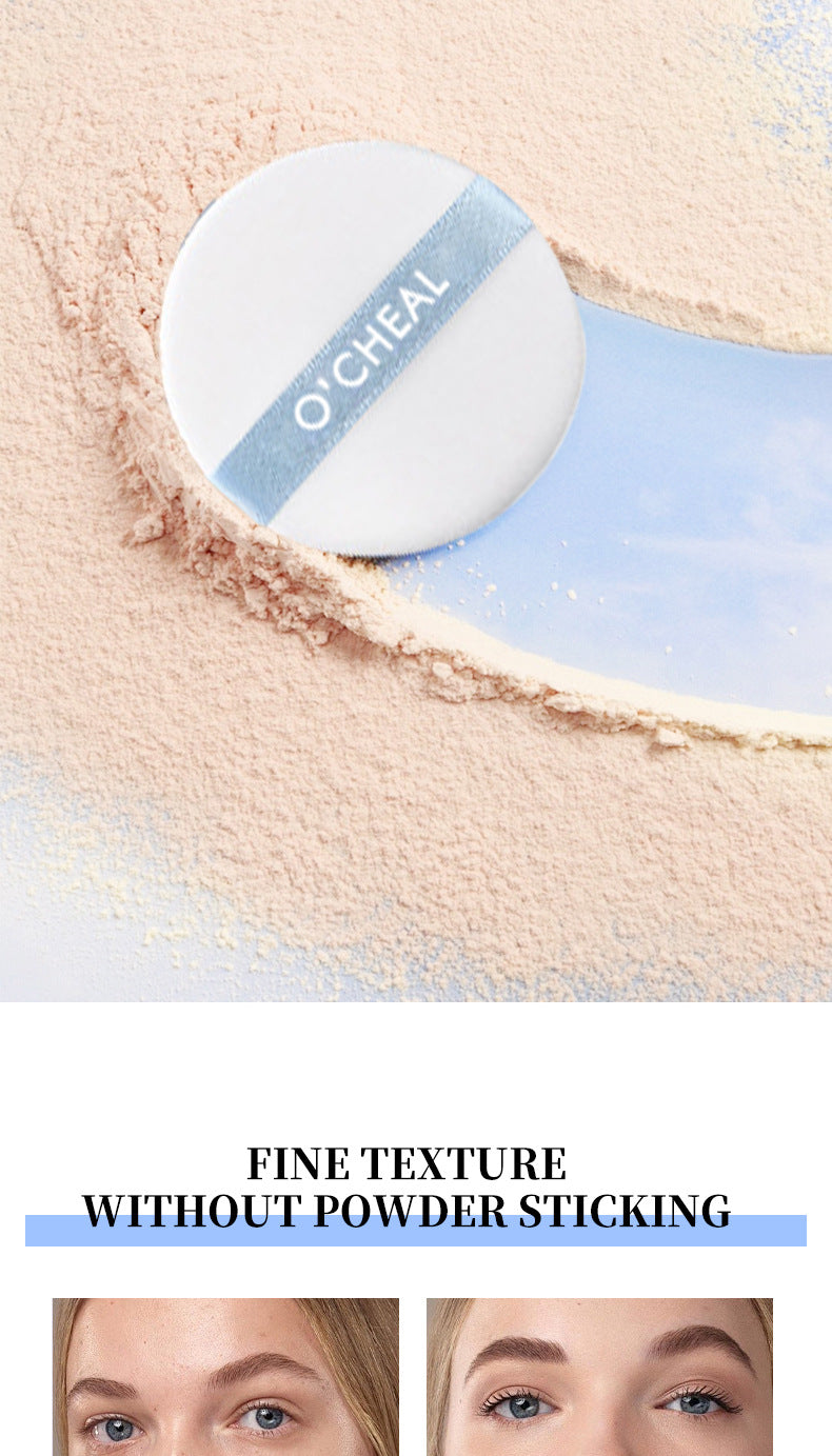 OCHEAL Ouqianya Oil Control Powder Long-lasting Waterproof Matte Setting Powder10g Packaging