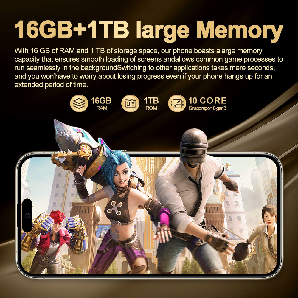 i16 ProMax Android Smartphone16+1T Shopee E-commerce(Popular)