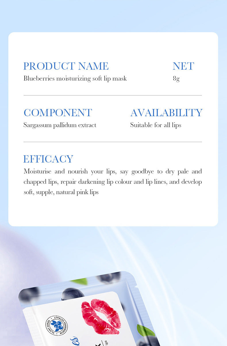 Plant and Fruit Lip Mask Series FAYANKOU Moisturizing Anti-Chap Hydrating Lip Patches Cross-Border Wholesale