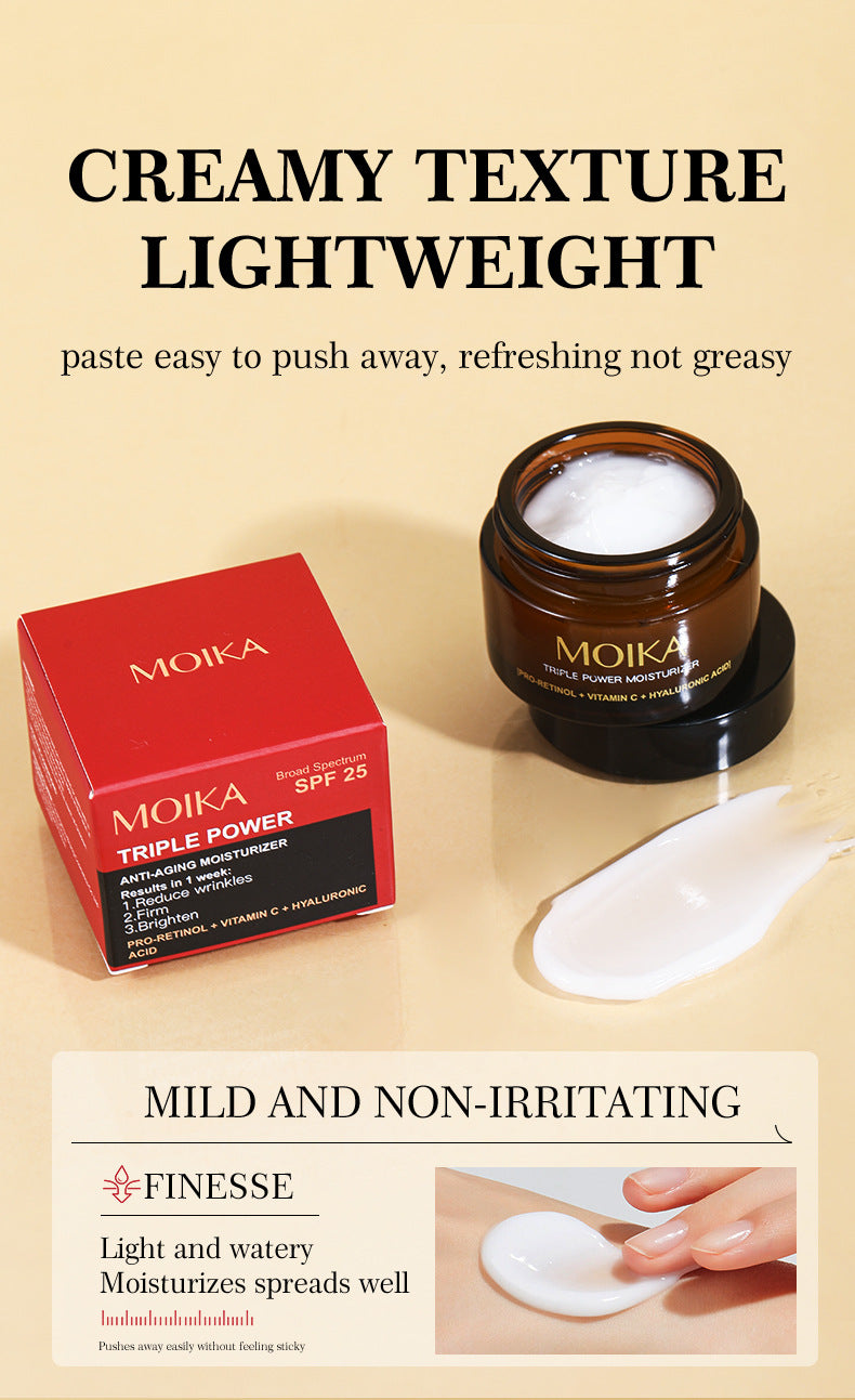 In Stock Full Moisturizing Cream Retinol Hyaluronic Acid Triple Effect Cream