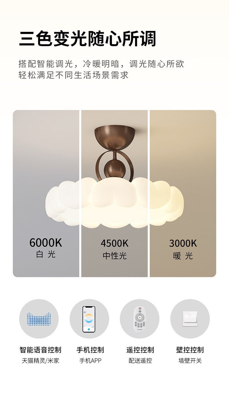 Bedroom Ceiling Light French Vintage Cream Master Bedroom Room Lighting Full Spectrum Eye Protection Modern Simple Study Light