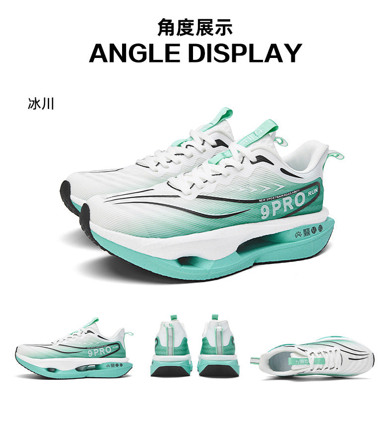 Summer Red Rabbit9PRO New Popcorn Carbon Plate Hollow Running Shoes Breathable Jacquard Comfortable Casual Sports Shoes