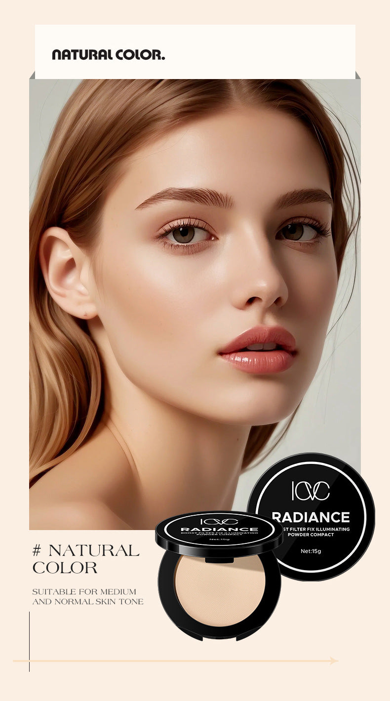 ICVC#1204Oil Control Powder Nude Makeup Setting Loose Powder5g Comes with makeup mirror, e-commerce version
