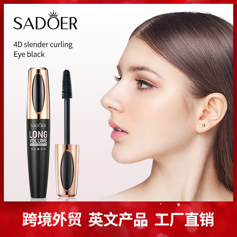 Makeup12g SADOER4D Curling Eyelashes Thick and Long Styling Mascara Cross-Border Foreign Trade Wholesale