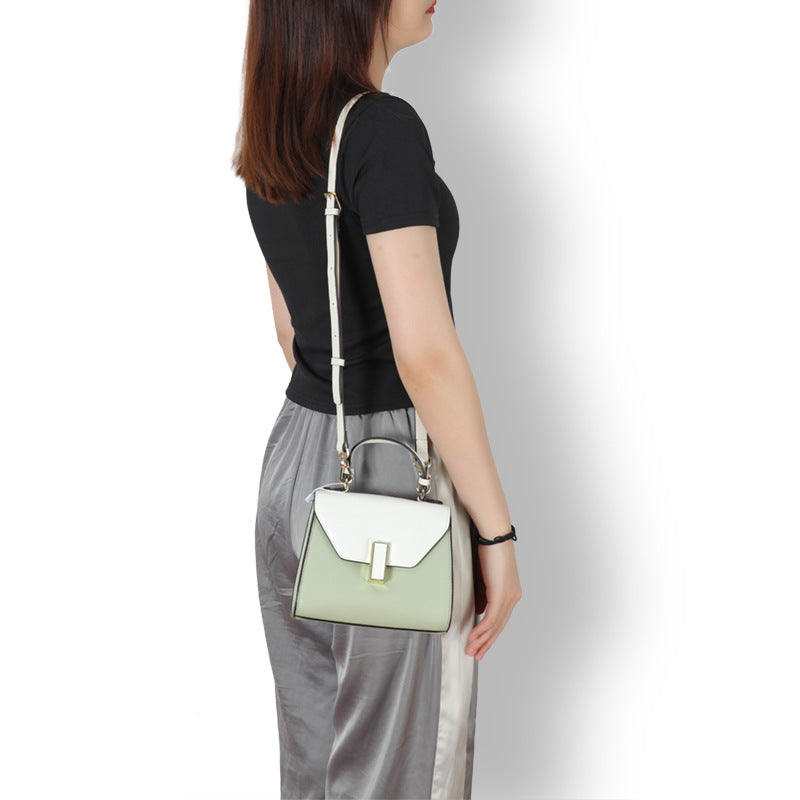Factory Creative New Women's Bag Fresh Color-Block Handbag Shoulder Bag Elegant Versatile Crossbody Bag
