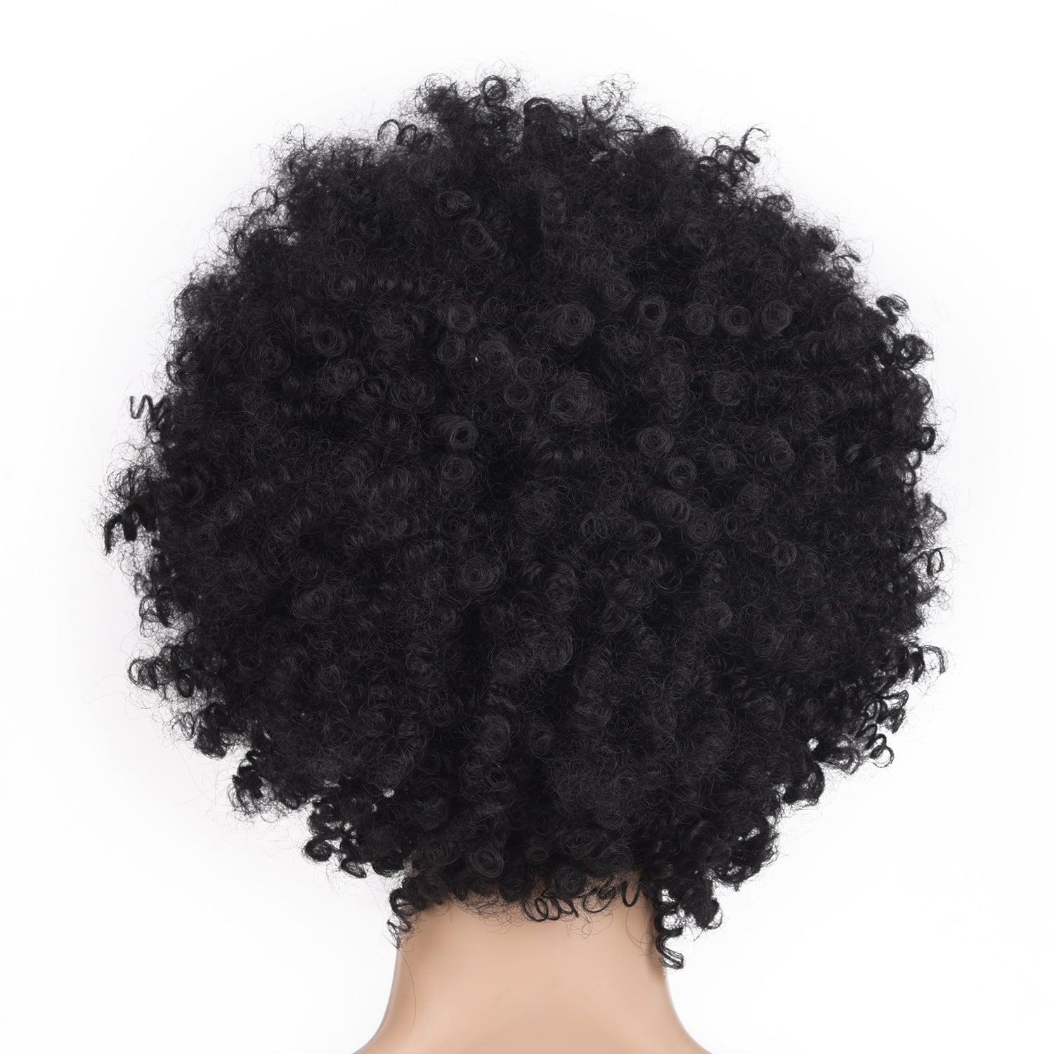 European and American New Style Hair Wig Cap Women's Short Hair Small Curl Black Hairpiece Brown Wholesale Bangs Natural Style